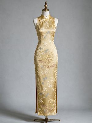 Handmade Shu Brocade Qipao