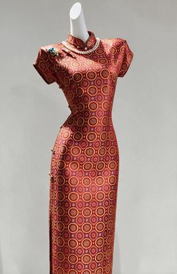 Handmade Shu Brocade Qipao