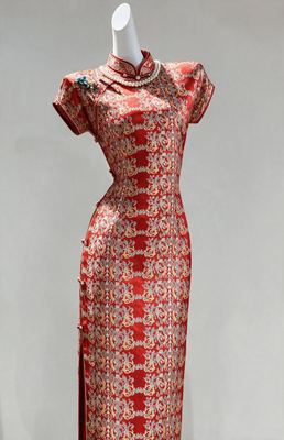 Handmade Shu Brocade Qipao