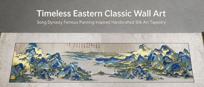 Shu-Brocade A Thousand Li of Rivers and Mountains・Iconic Song-Dynasty Silk Scroll