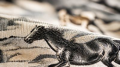 Shu-Brocade Ten Horses Scroll | Auspicious Oriental Silk Wall Art