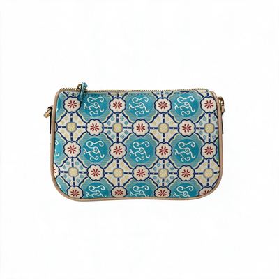Silk-Road Florals, Heritage Purse (22 × 14 cm)