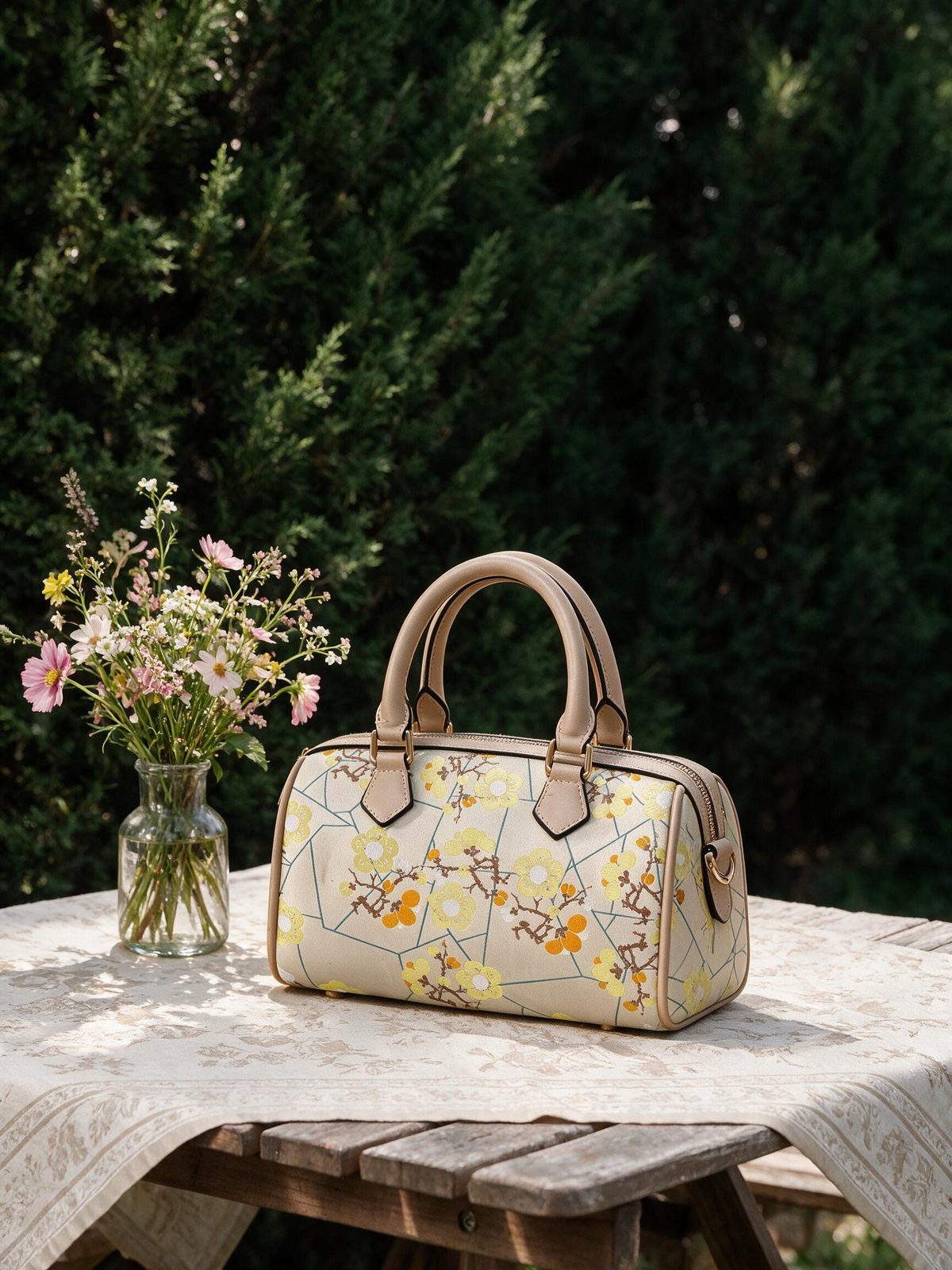 Plum-Blossom Brocade, Heritage On-the-Go (22 × 14 cm)